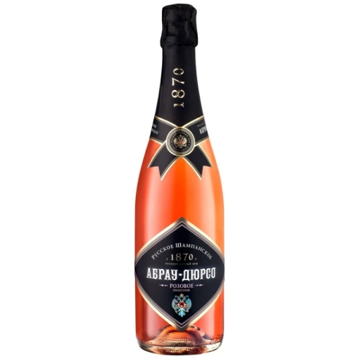 Elegant bottle of Abrau Durso Rosé Dry Sparkling Wine 750ml
