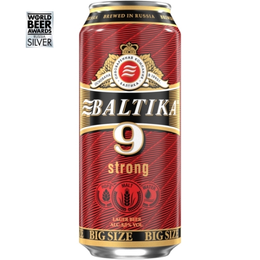 Изображение Пиво Балтика 9 баночное - 8% Алк 900мл