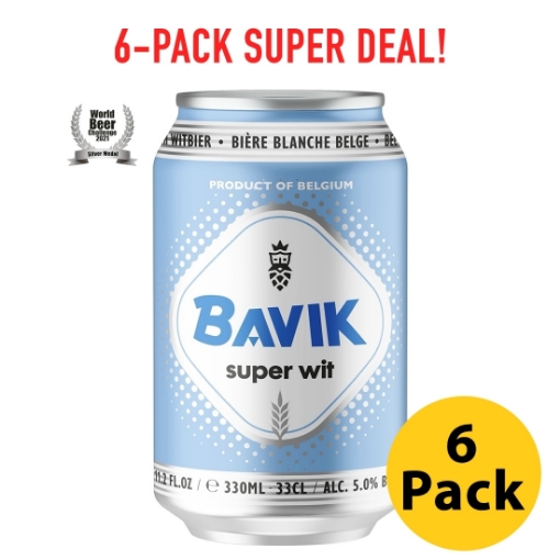 Picture of Clearance - 6-pack Beer Bavik Super Wit 5% 330ml