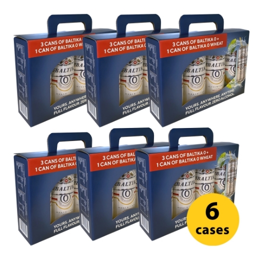 Изображение 6 упаковок по 4-банки безалкогольного пива Балтика 450мл