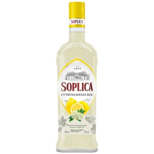 Picture of Liqueur Lemon Elderberry Soplica Bottle 30% 500ml