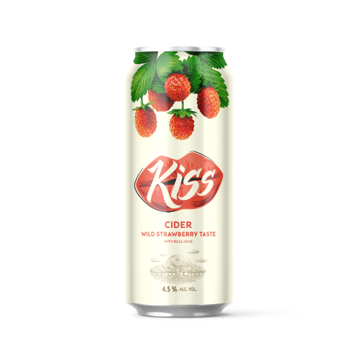 Picture of Kiss Cider Wild Strawberry - 4.5% Alc 500ml