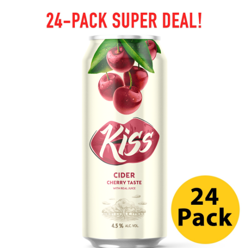 Picture of 24-Pack Kiss Cider Cherry 4.5% Alc 500ml