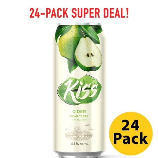 Picture of 24-Pack Kiss Cider Pear 4.5% Alc 500ml