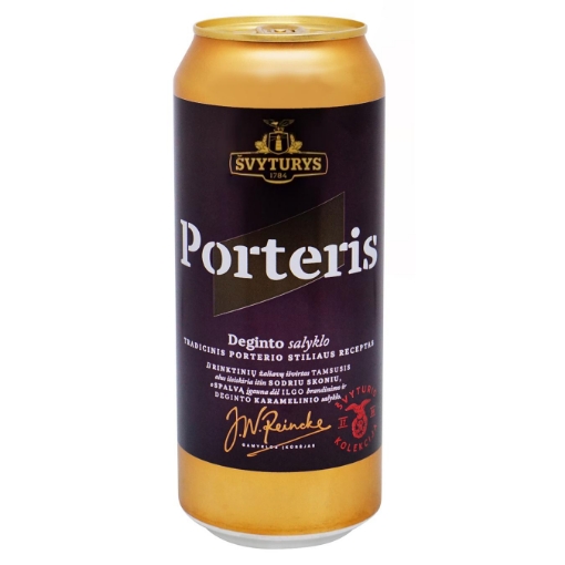 Svyturys Porter Dark Beer Can 500ml - Lithuanian Baltic Porter