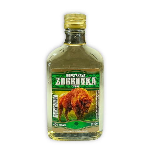 Picture of Vodka Zubrovka 40% Alc 200 ml 