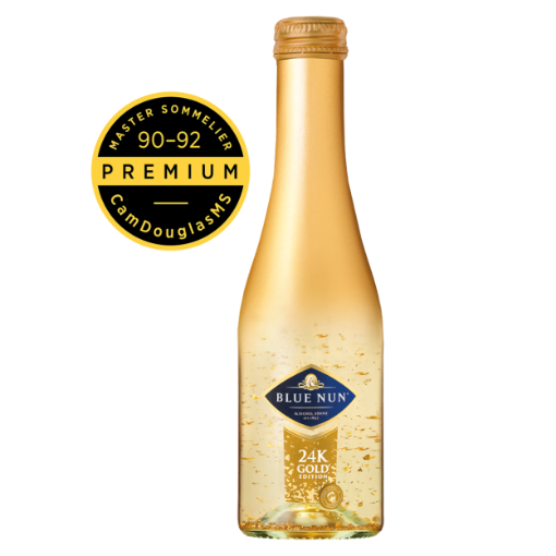 Picture of German Sparkling Wine White Semi-sweet Gold 24K Blue Nun 11.0% 200ml