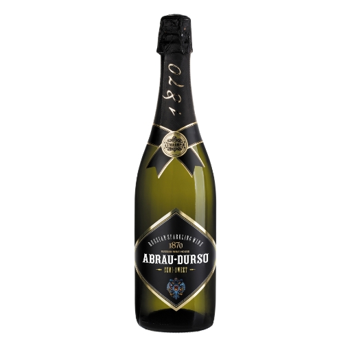 Elegant bottle of Abrau Durso Semi-Sweet White Sparkling Wine 750ml