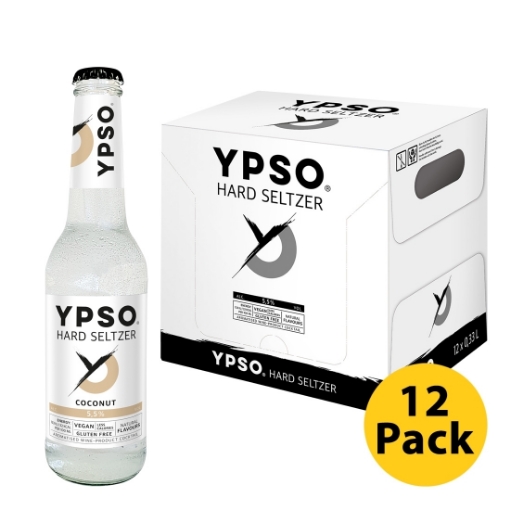 Seltzer RTD COCONUT YPSO 5.5 330ml 12 pack. Euro Liquor Buy