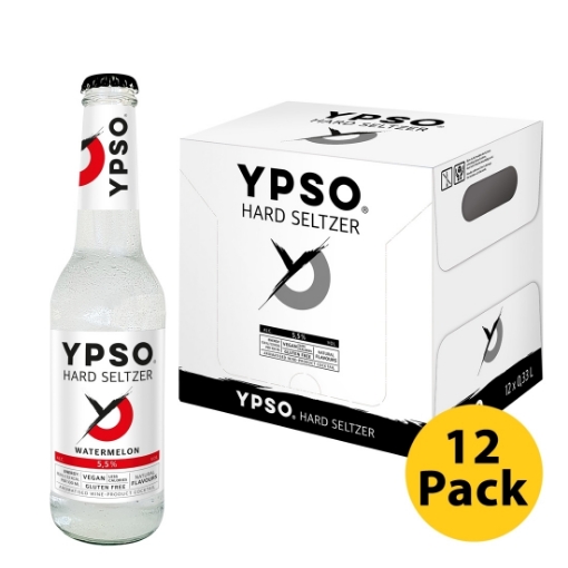 Seltzer RTD WATERMELON YPSO 5.5 330ml 12pack . Euro Liquor Buy