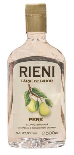 Tarie Bihor Pear Vodka 500ml bottle, with distinctive Romanian branding and clear liquid, possibly with a pear illustration.