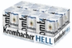 Krombacher Hell Beer 4-pack of 500ml cans, featuring classic German branding.