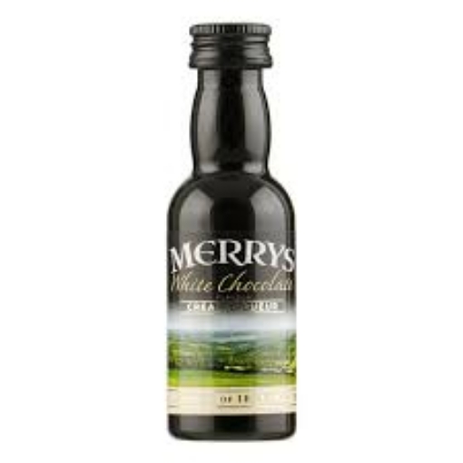 Picture of Liqueur White Chocolate Merrys 17% Bottle 50ml