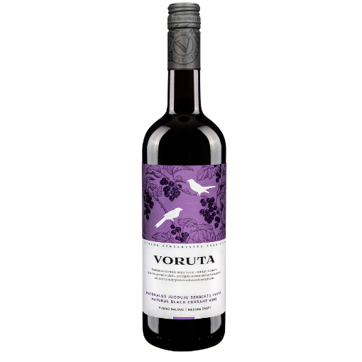 Picture of Lithuanian Fruit Wine Red Semi-Sweet Blackcurrant Voruta 10.0% 750ml