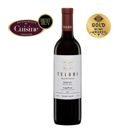 Bottle of Teliani Valley Teluri Saperavi Georgian Dry Red Wine