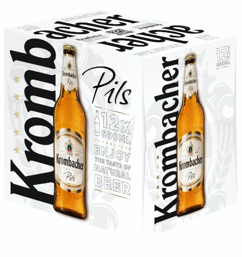 Picture of Beer Pilsner Krombacher 4.8% Bottle 660ml - 1 case (12 bottles)
