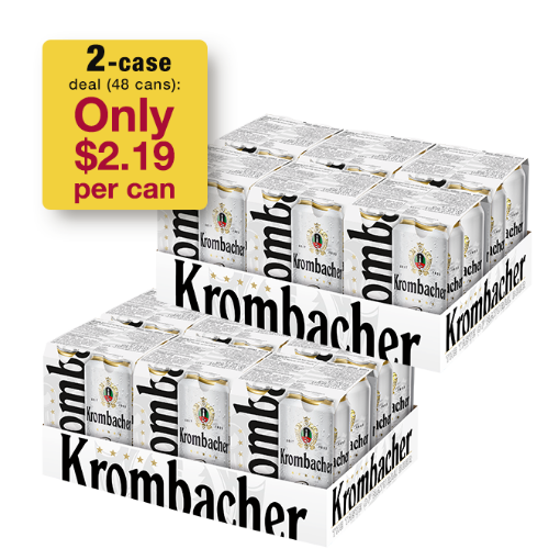 Picture of 48-pack of Beer Pilsner Krombacher 4.8% Can 500ml
