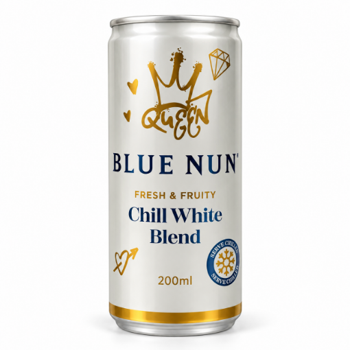 Picture of German Wine Sparkling White Frizzante Blue Nun 10% Can 200ml